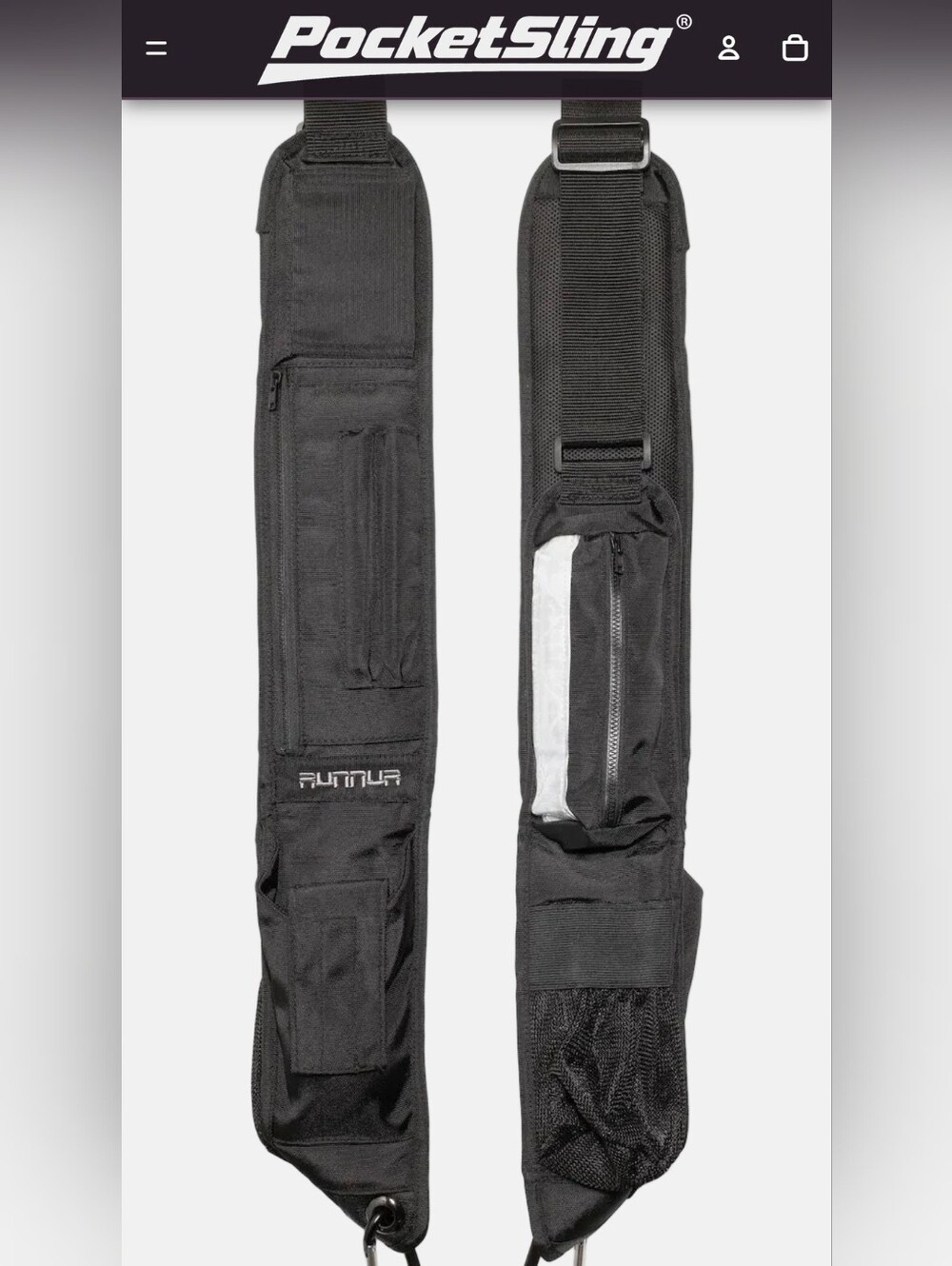 NIB PocketSling Crossbody Sling Bag 6 Pockets Water Bottle Phone Travel Slingbag - Picture 11 of 14